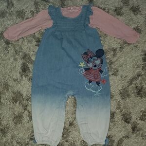 Disney Baby By Disney Store 2 Piece Outfit With Minnie Mouse Size 18-24 Months
